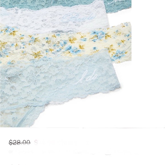 💍 Bridal Panties “I Do” “Mrs” - “Something Blue” 5 Pc Panty Set • Bridal Shower - Picture 10 of 14